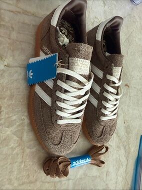 adidas Spezial Suede Sneakers in Brown and White